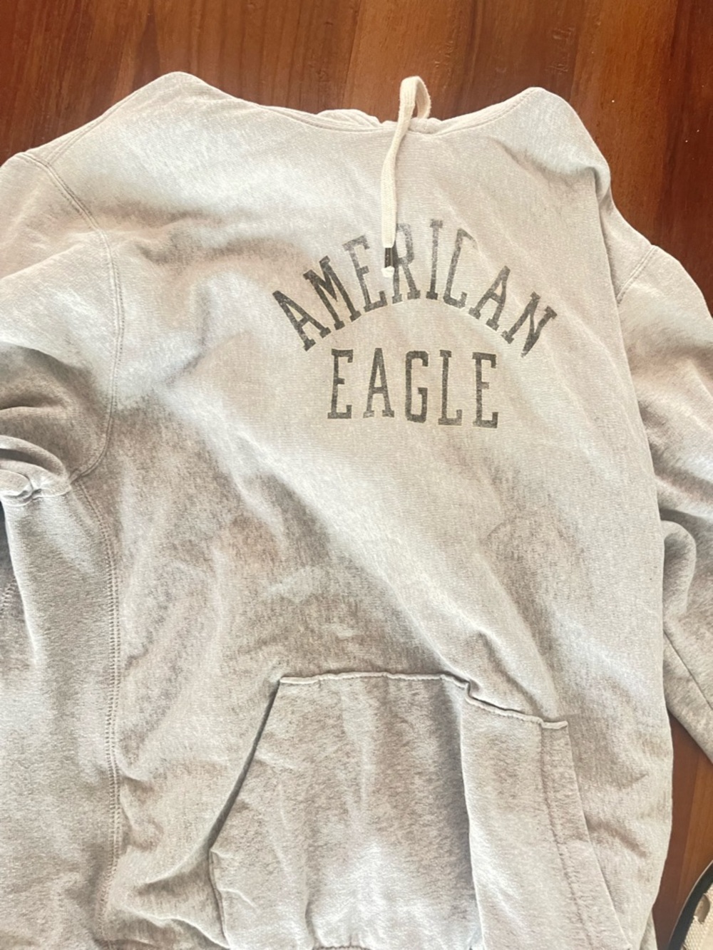 American Eagle Outfitters Men's Light Gray Crewneck Sweater
